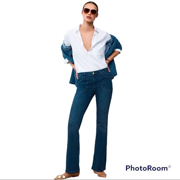 Dear John low rise boot cut jeans dark wash - Picture 1 of 6